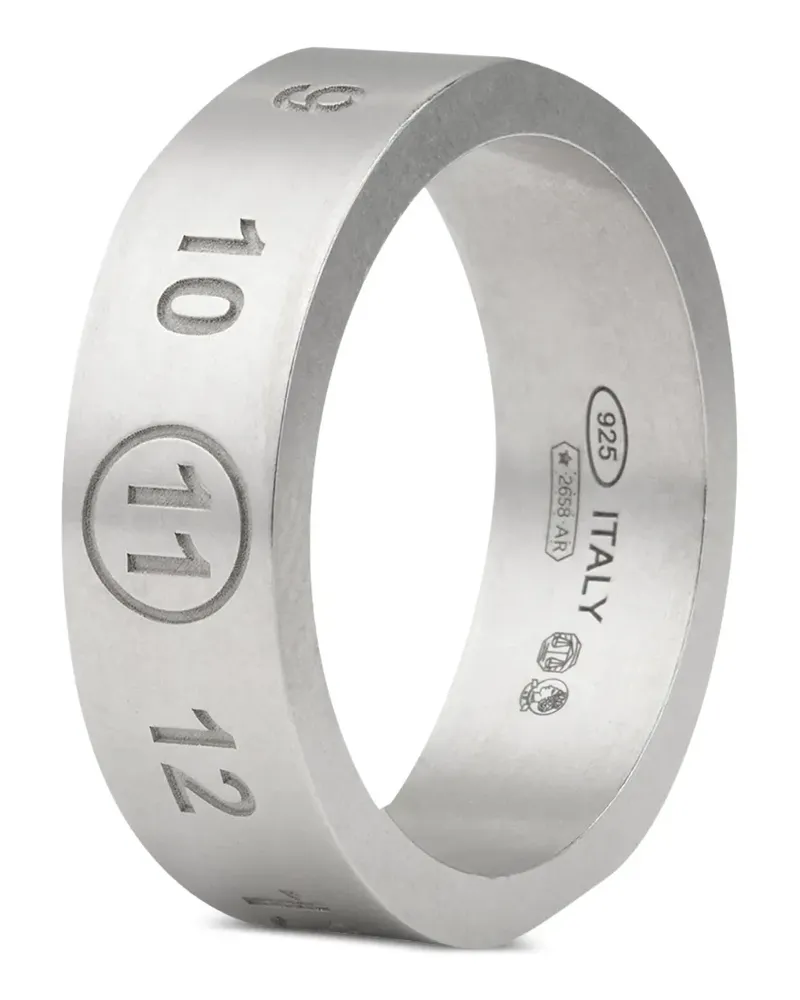 Maison Margiela Ring mit Logo - Silber Silber