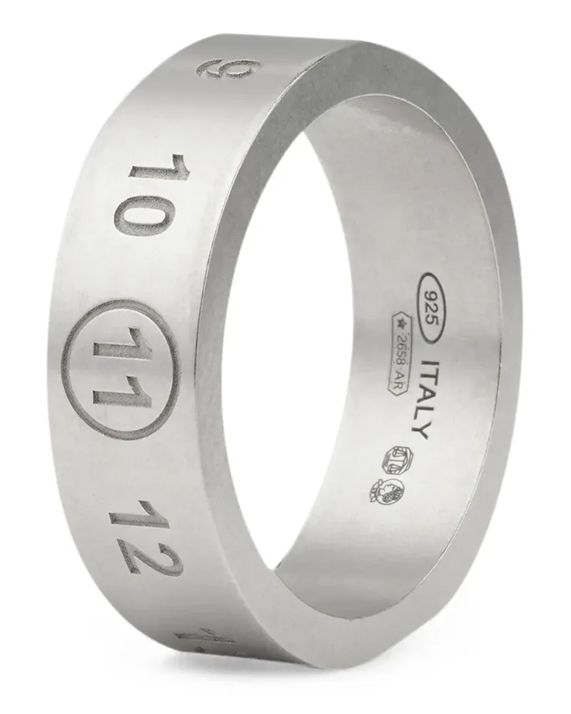 Maison Margiela Numeric logo ring - Silber Silber