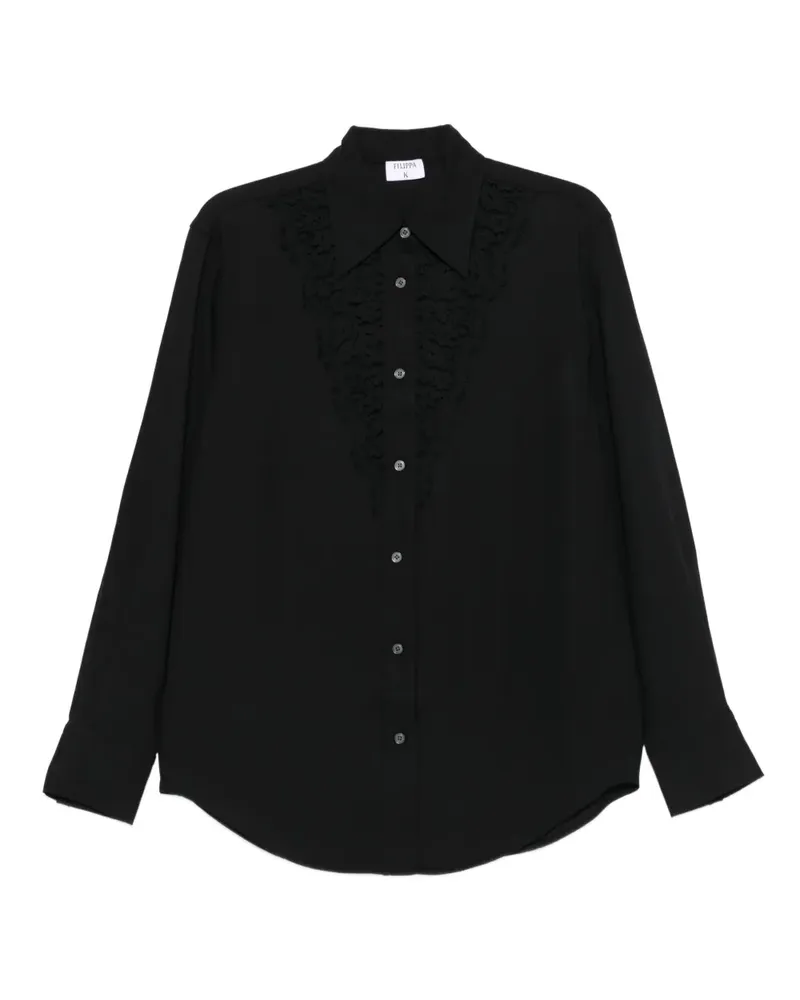 Filippa K lace-detail shirt - Schwarz Schwarz