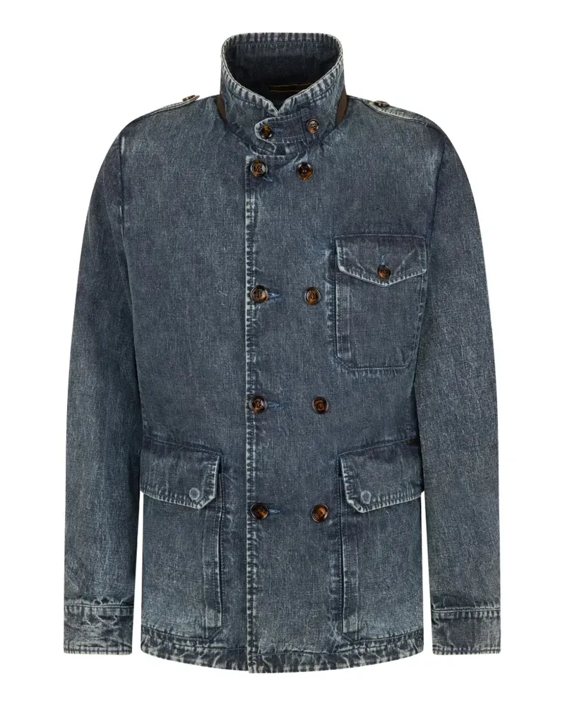 MOORER button denim jacket - Blau Blau