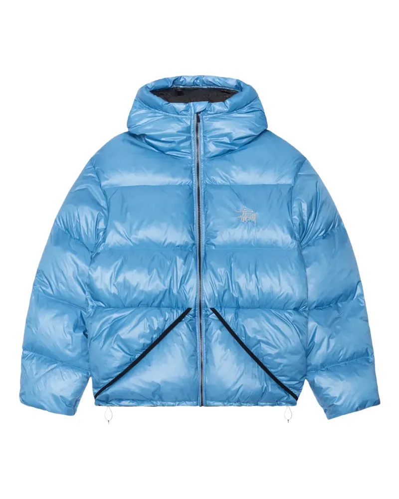 Stüssy Kapuzenjacke mit Logo - Blau Blau