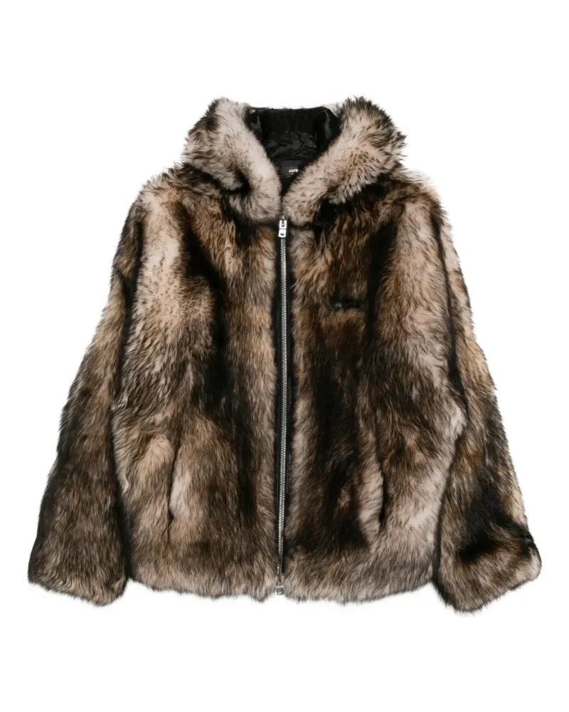 Amiri Jacke aus Shearling mit Reißverschluss - Braun Braun