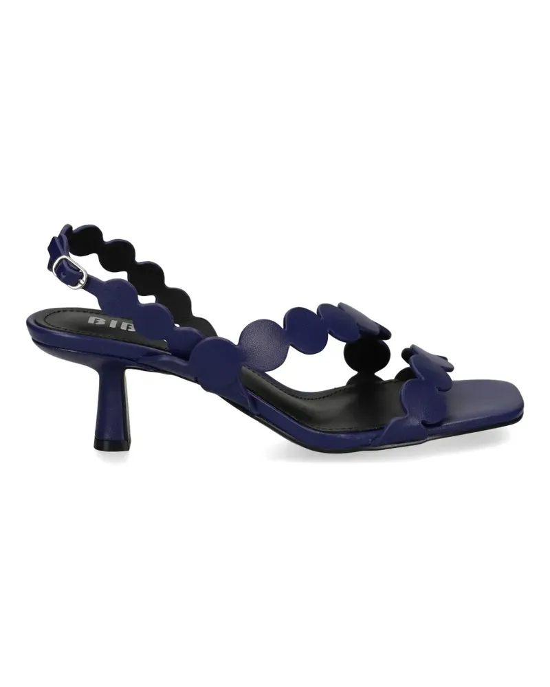Bibi Lou Onami scalloped leather sandals - Blau Blau