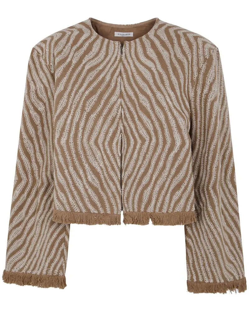 By Malene Birger Jacke mit Zebra-Print - Braun Braun