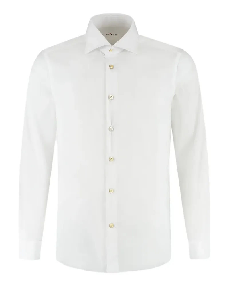 Kiton Langärmeliges Hemd - Weiß Weiß