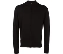 Cardigan mit Stehkragen - Schwarz