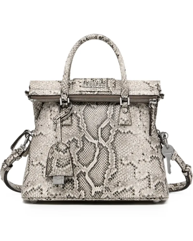 Maison Margiela Kleine 5AC Classique Schultertasche - Nude Nude