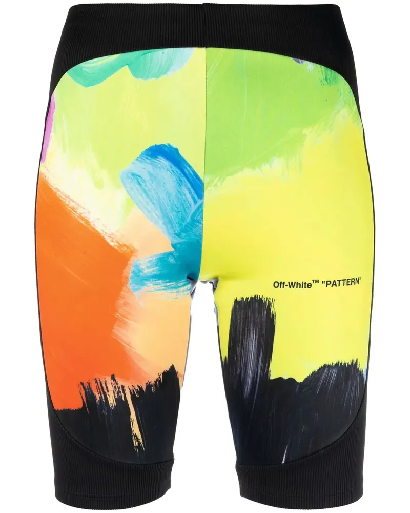 OFF-WHITE Brush Stroke Shorts - Schwarz Schwarz