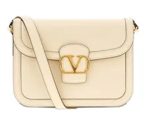 Kuriertasche mit V-Logo - Nude