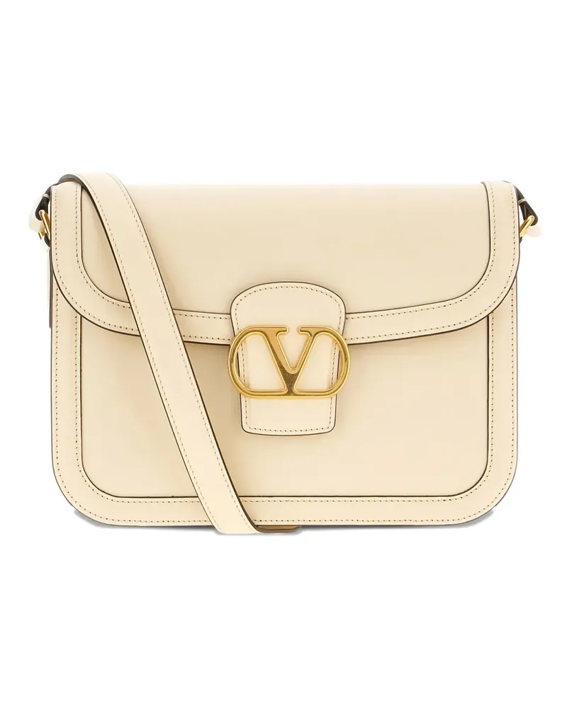 Valentino Garavani Kuriertasche mit V-Logo - Nude Nude