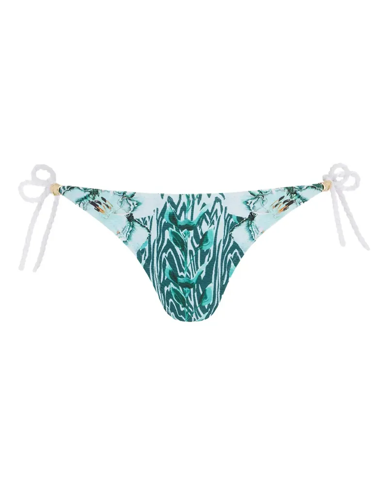 Temperley London Liana Bikinihöschen mit Schnürung - Blau Blau