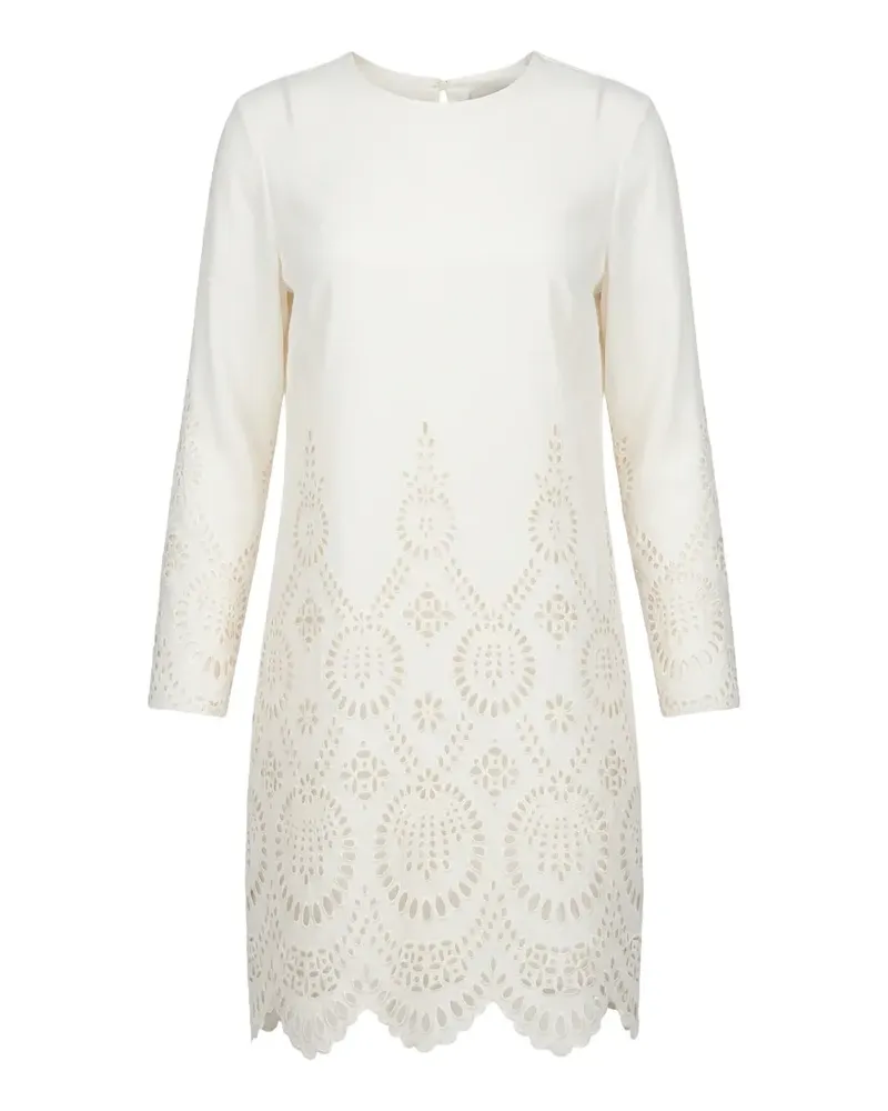 Valentino Garavani broderie-anglaise scalloped dress - Weiß Weiß