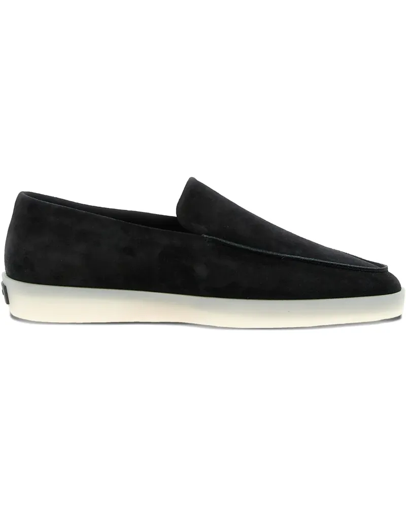 Fear of God suede logo-patch loafers - Schwarz Schwarz