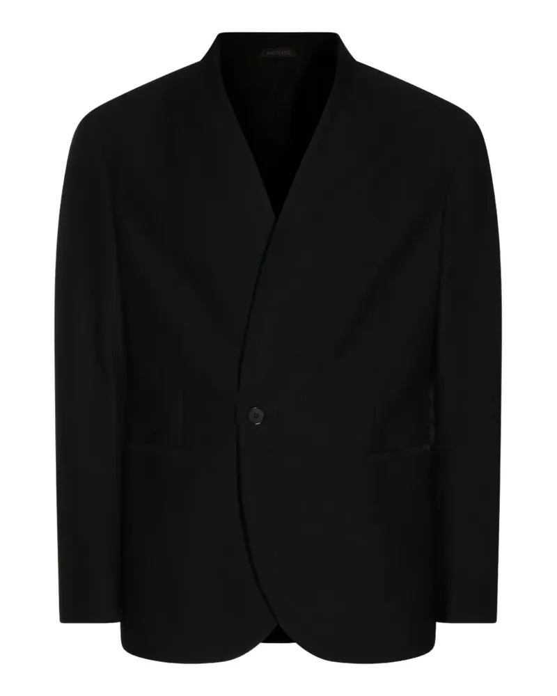 Giorgio Armani single-breasted blazer - Schwarz Schwarz
