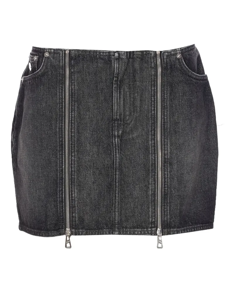Jean Paul Gaultier zip-front pocket mini skirt - Grau Grau
