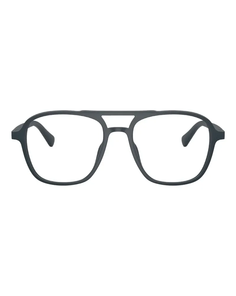 Emporio Armani Pilotenbrille mit Doppelsteg - Schwarz Schwarz