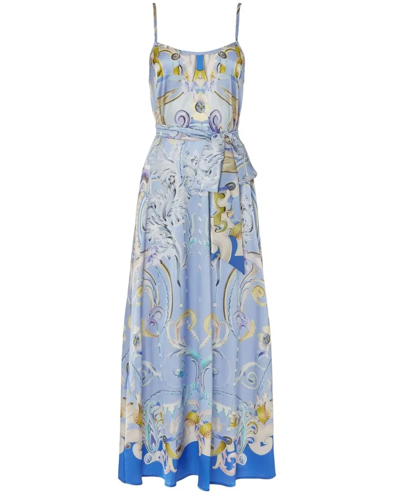 Temperley London Camisole-Kleid mit Carline-Print - Blau Blau