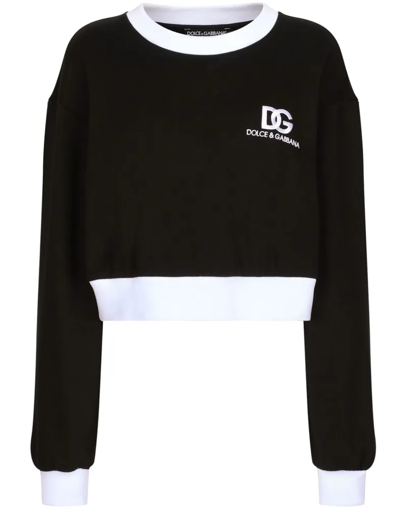 Dolce & Gabbana Sweatshirt mit Logo-Print - Schwarz Schwarz