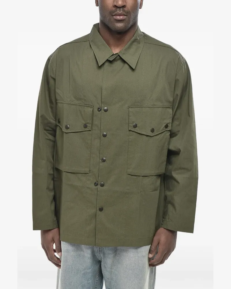 NEEDLES snap-button pocket overshirt - Grün Grün