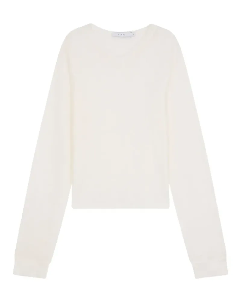 IRO Selhy V-neck long-sleeve top - Weiß Weiß