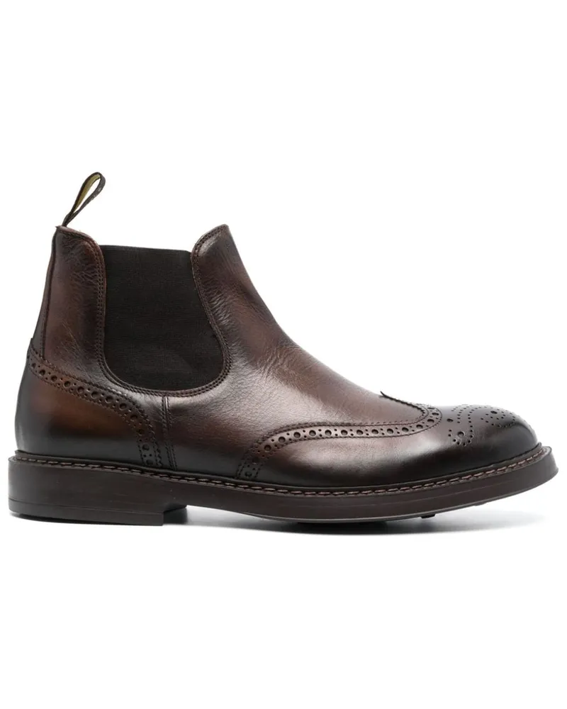 Doucal´s Stiefel mit Budapestermuster - Braun Braun