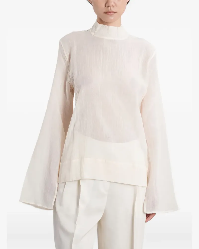 Totême Bluse mit Einsatz - Weiß Weiß