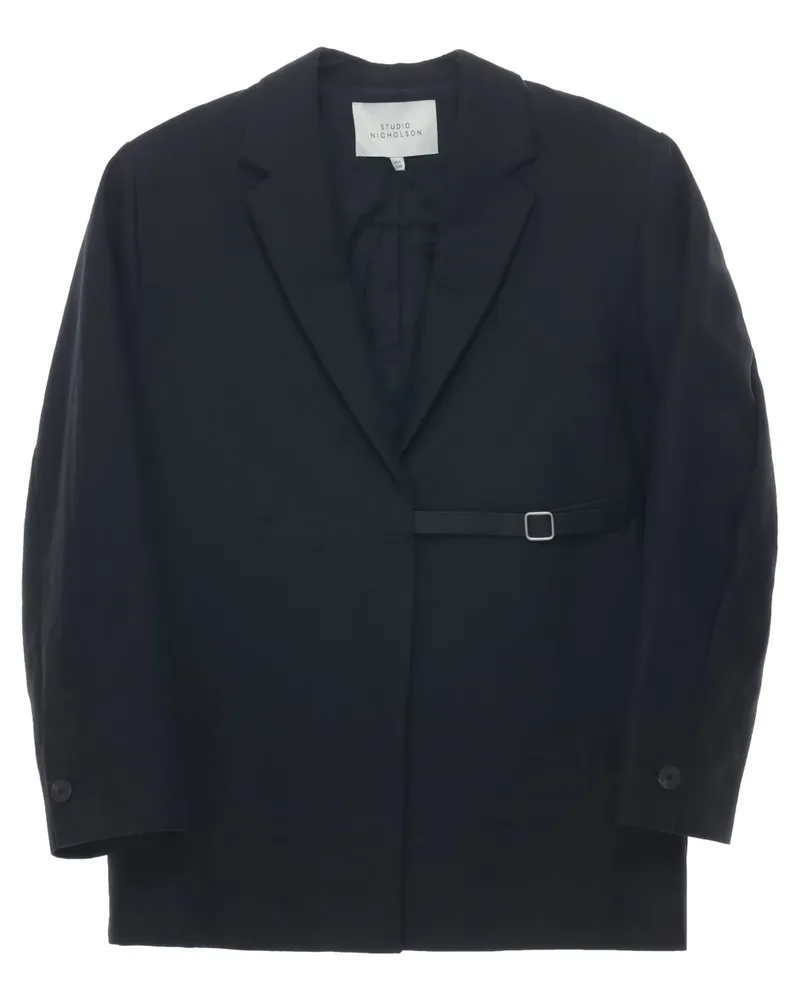 Studio Nicholson Blazer mit Schnalle - Schwarz Schwarz