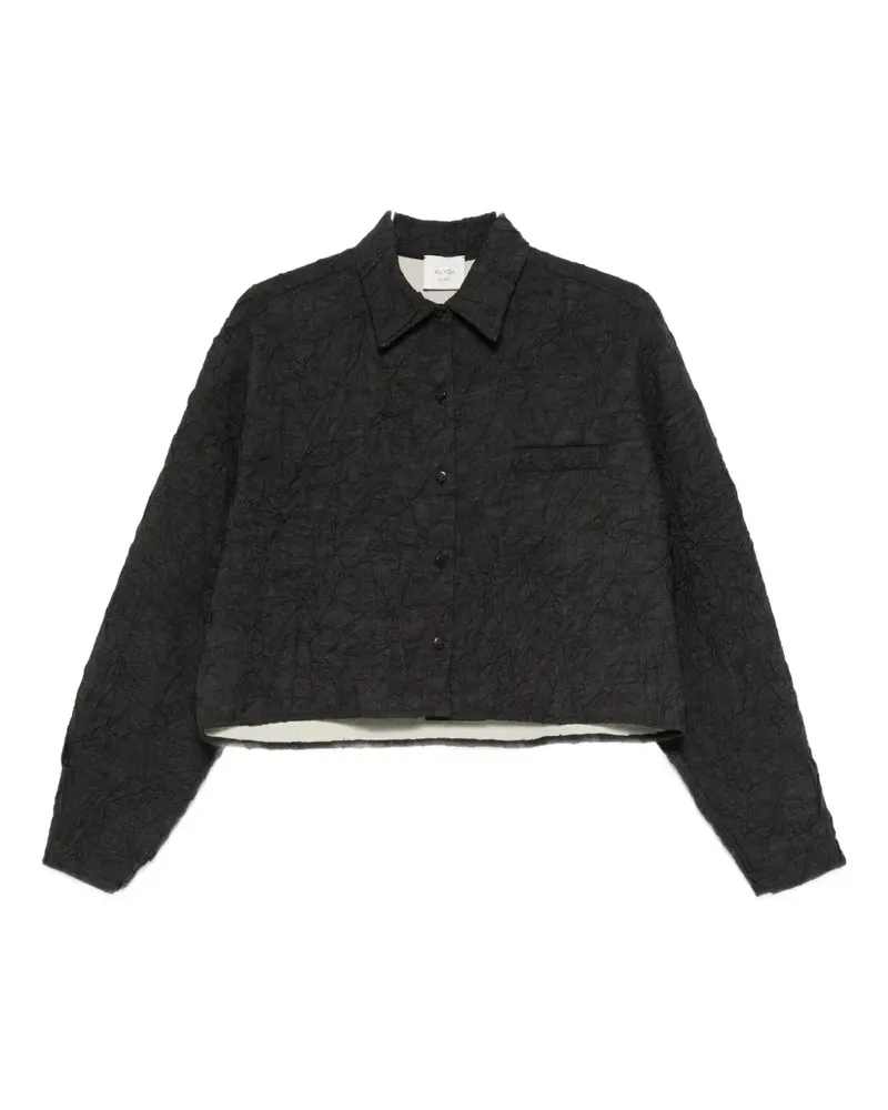 ALYSI textured pocket jacket - Schwarz Schwarz