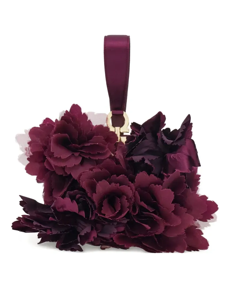 Ferragamo Mini-Tasche mit Blumen - Violett Violett