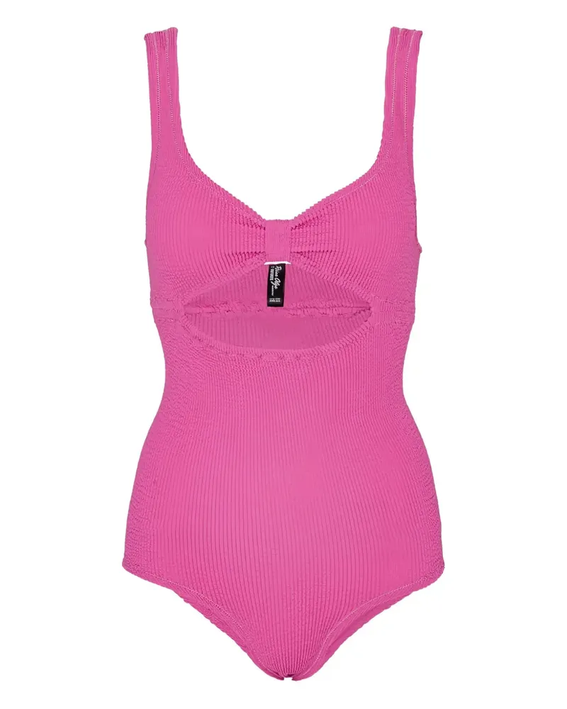 ROTATE Birger Christensen Badeanzug mit Cut-Out - Rosa Rosa