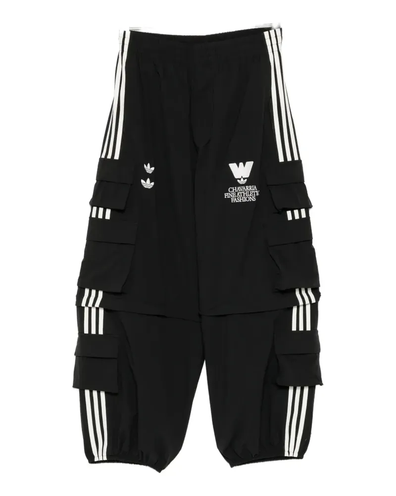 adidas cargo-pocket track pants - Schwarz Schwarz