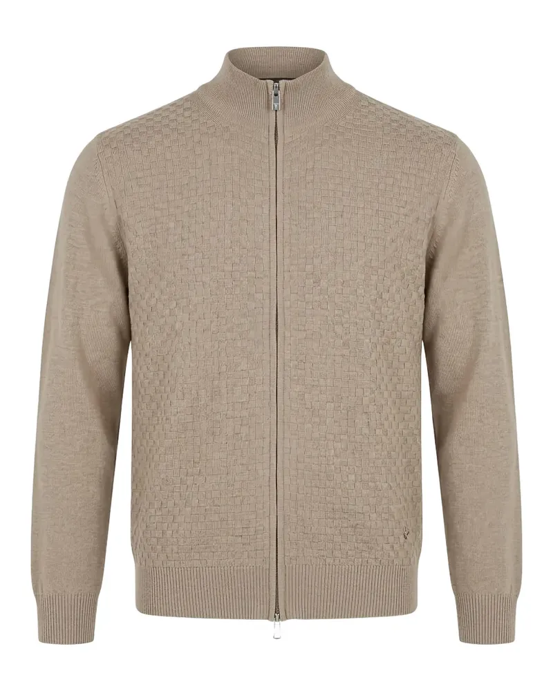 Tombolini zip-up cardigan - Nude Nude