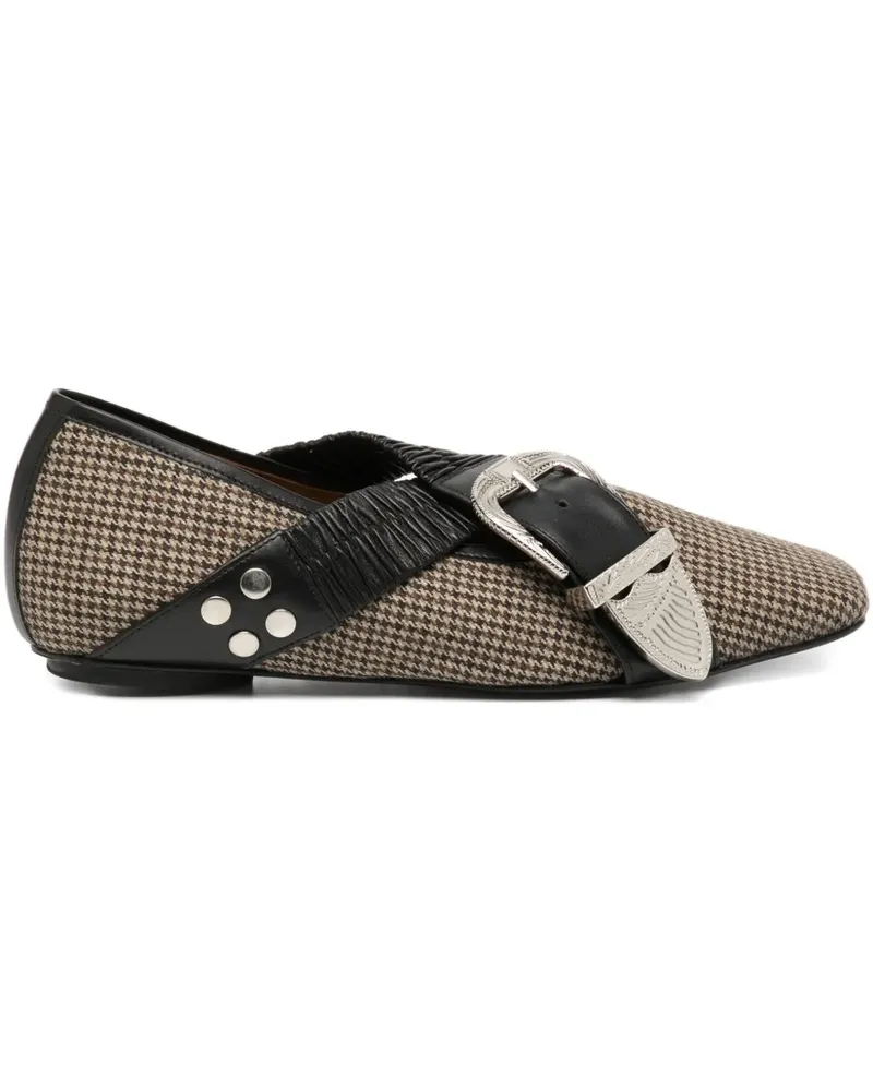 Toga Pumps mit Schnalleverzierung - Braun Braun