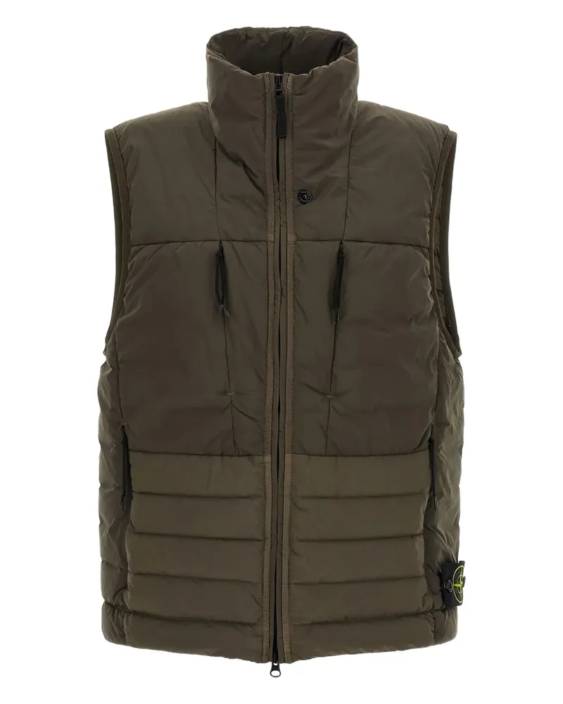 Stone Island Wattierte Tunnel Weste - Grün Grün