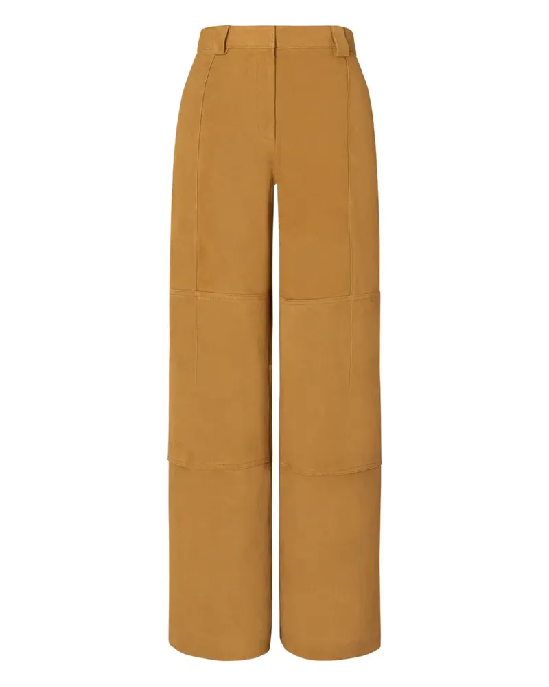 Tory Burch Hose mit Wildledereinsätzen - Braun Braun