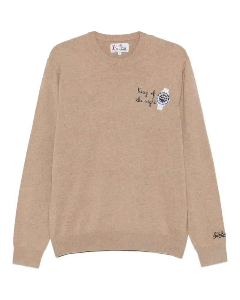 MC2 Saint Barth Bestickter Pullover - Nude Nude