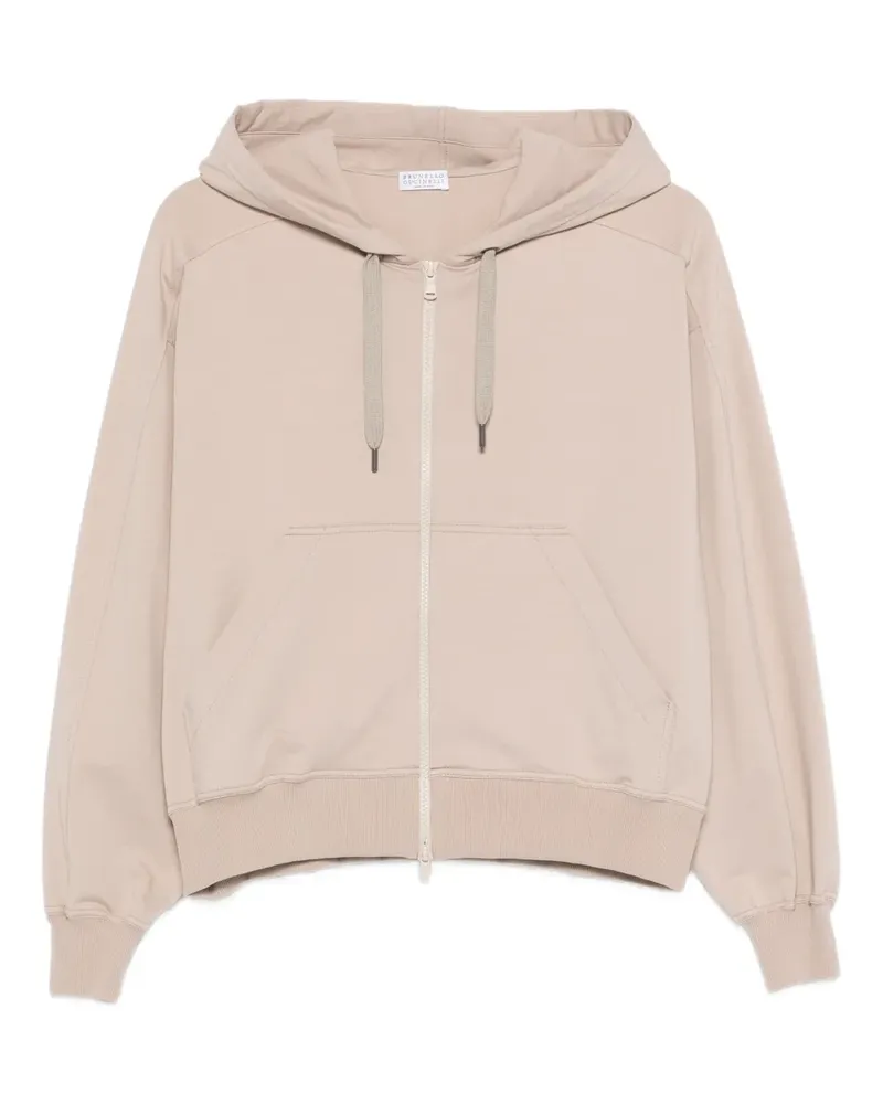 Brunello Cucinelli zip hoodie - Nude Nude