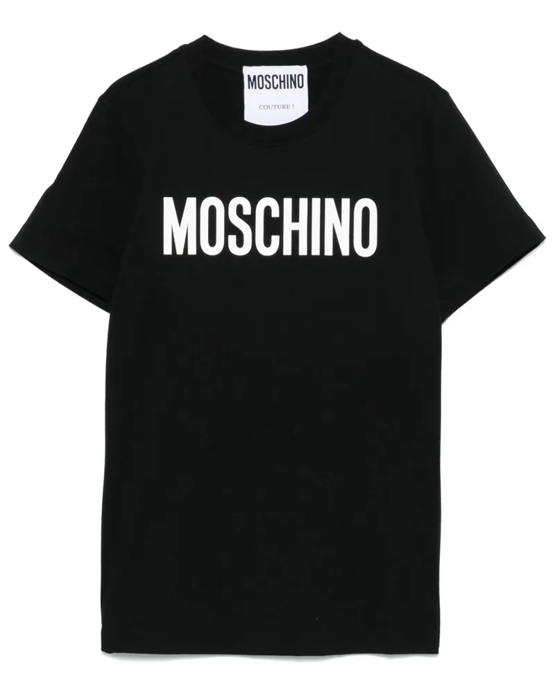 Moschino T-Shirt mit Logo-Print - Schwarz Schwarz