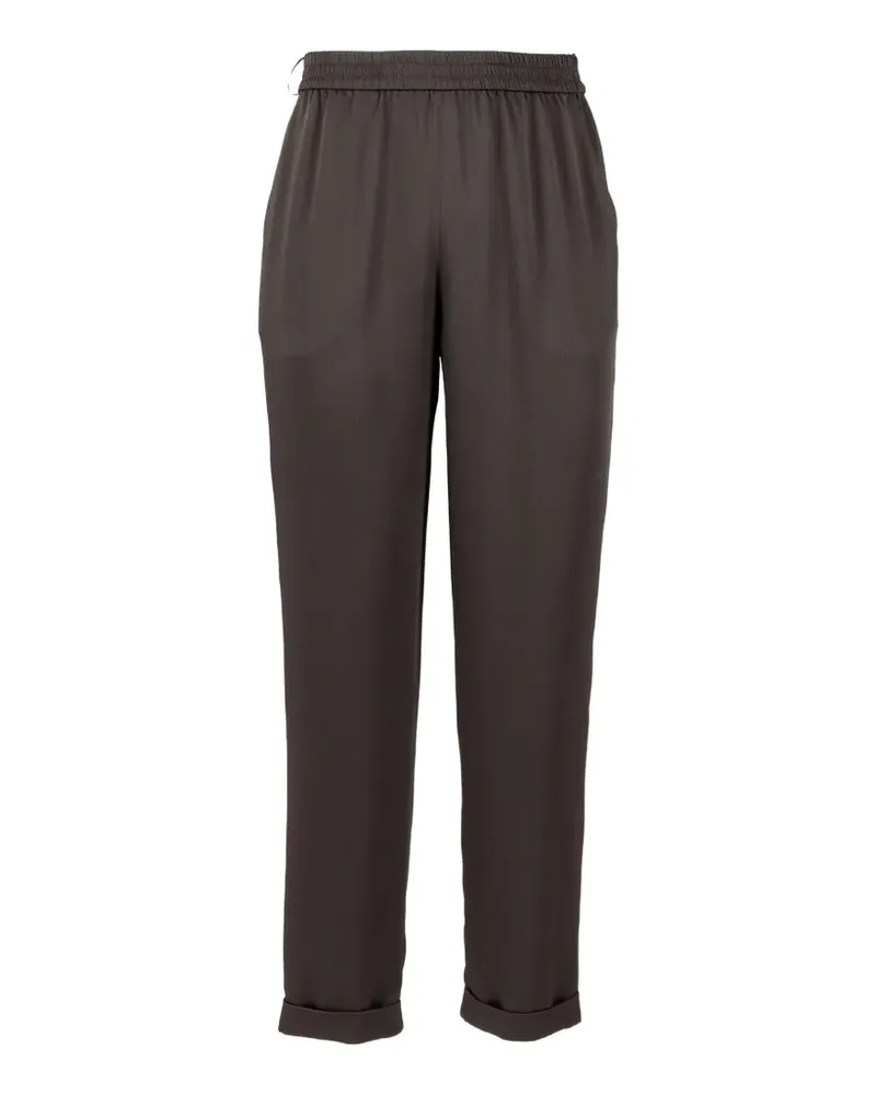 Emporio Armani elasticated tapered trousers - Braun Braun
