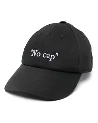 OFF-WHITE No Cap Baseballkappe Schwarz