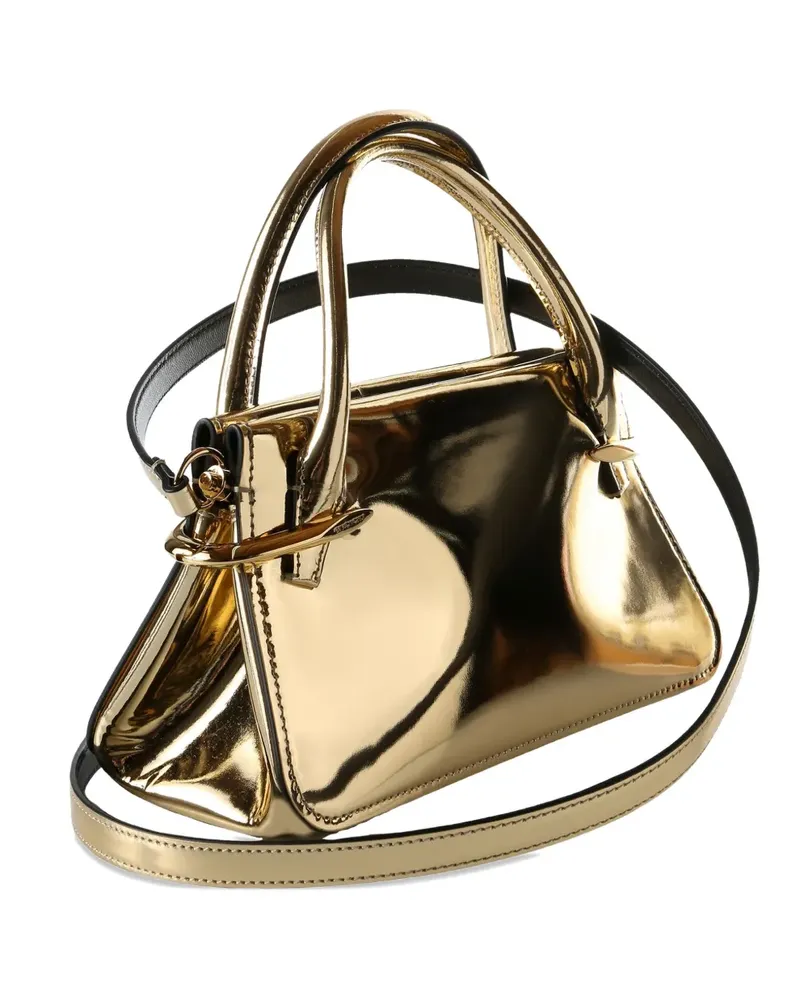 Givenchy mini Pinch mirror-effect tote bag - Gold Gold