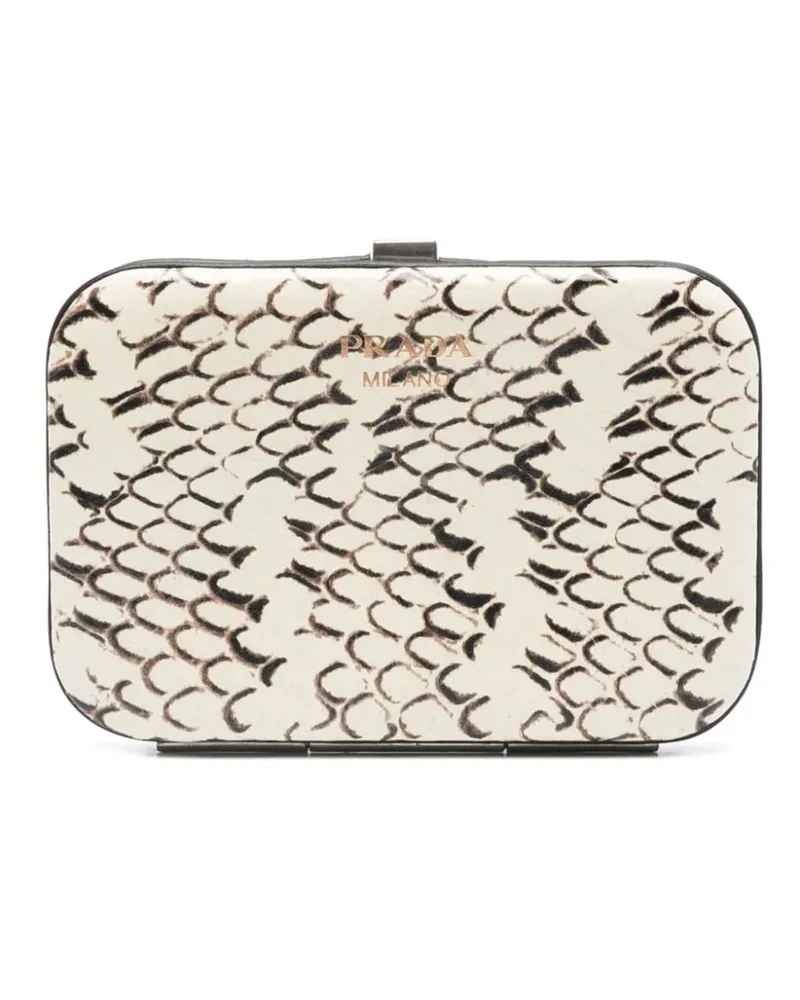 Prada Rigid Kartenetui - Weiß Weiß
