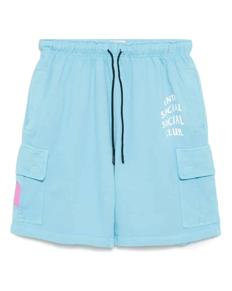 Anti Social Social Club Mind Games Cargo-Shorts - Blau Blau