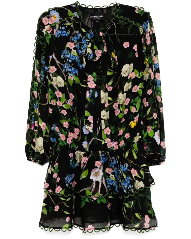 Cynthia Rowley Delilah Kleid - Schwarz Schwarz