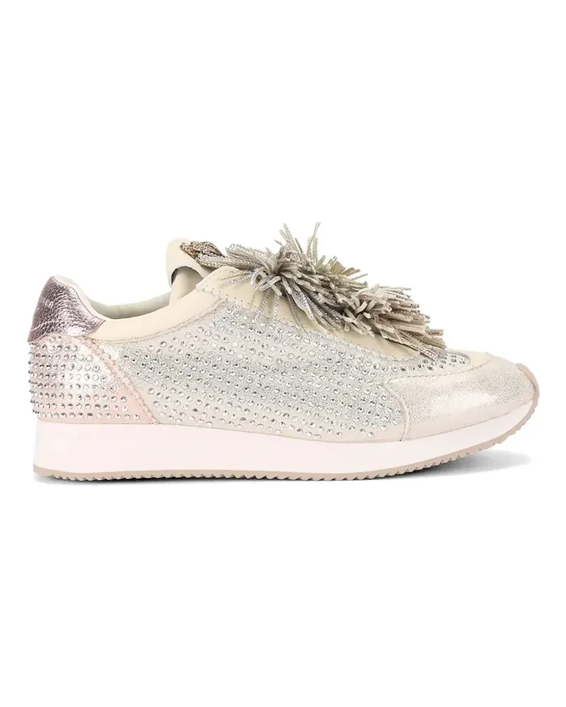 Kurt Geiger Verzierte Sneakers mit Fransen - Silber Silber