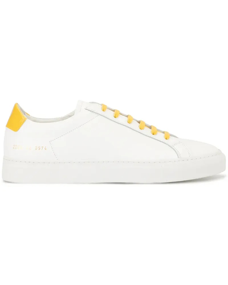 Common Projects Sneakers mit Kontrastschnürung - Weiß Weiß