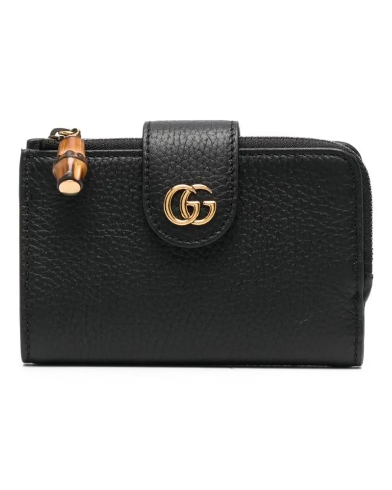 Gucci Portemonnaie mit Logo-Schild - Schwarz Schwarz