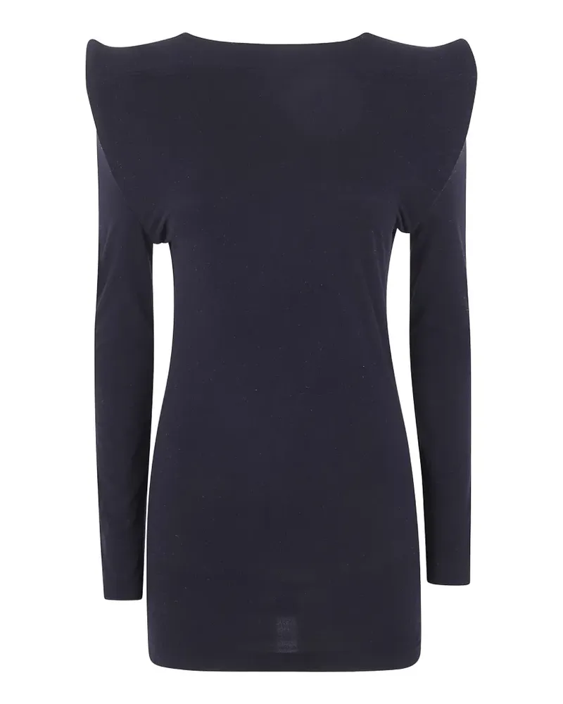 Junya Watanabe structured-shoulder sweater - Blau Blau