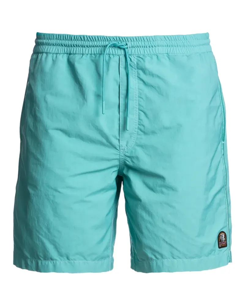 Parajumpers Badeshorts mit Logo-Patch - Blau Blau