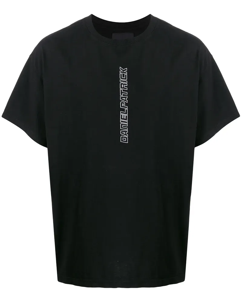 Daniel Patrick T-Shirt mit Logo - Schwarz Schwarz